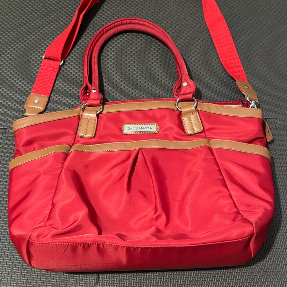 Perry MacKin Red Baby Bag